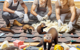 Naprawa dachu po kunie z wykorzystaniem celulozy