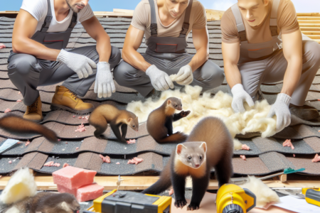 Naprawa dachu po kunie z wykorzystaniem celulozy