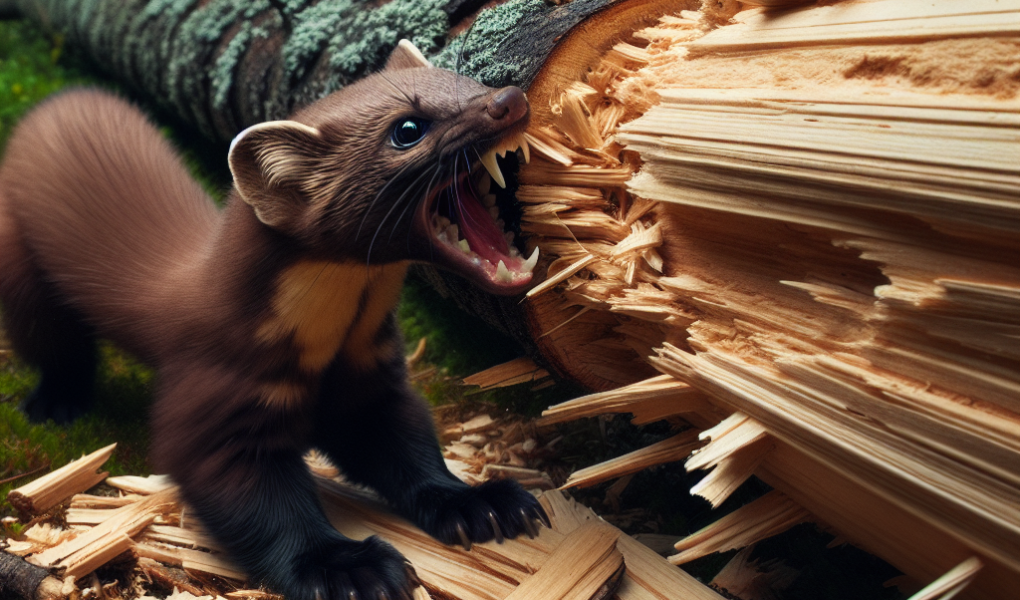 Czy kuna przegryzie drewno