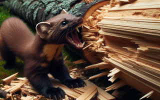 Czy kuna przegryzie drewno