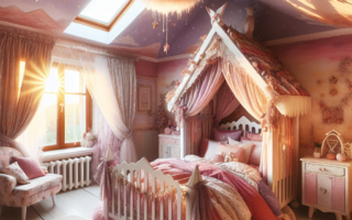 Jak łóżko domek zmienia pokój dziewczynki w bajkowy świat?