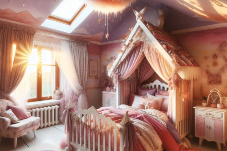 Jak łóżko domek zmienia pokój dziewczynki w bajkowy świat?