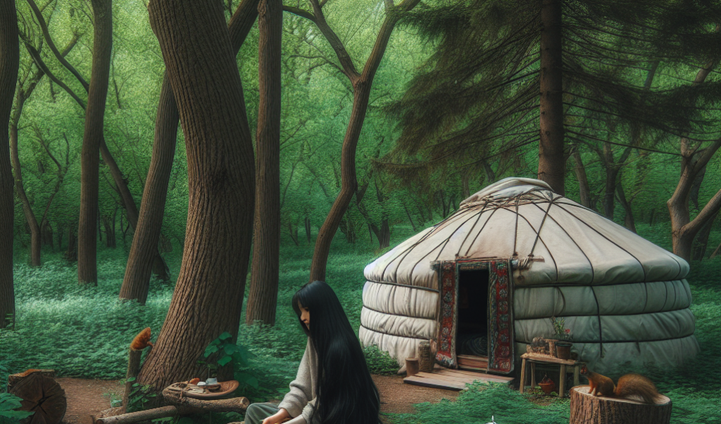 Jurta jako idealne miejsce na odpoczynek blisko natury