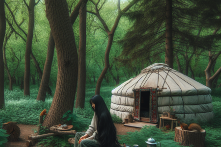 Jurta jako idealne miejsce na odpoczynek blisko natury
