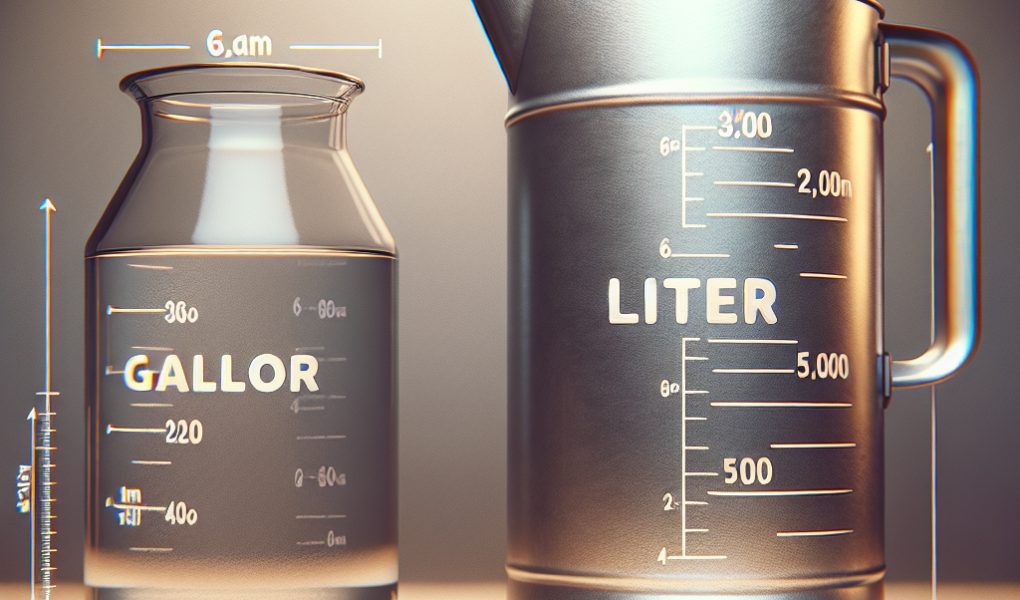 Galon a litr – różnice w jednostkach miary