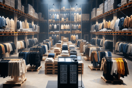 Licytacje palet z odzieżą – sposób na tani start w e-commerce?