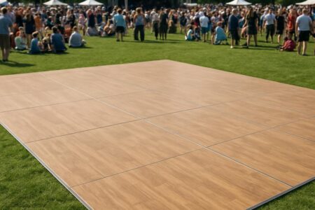 Podłoga eventowa – jak zabezpieczyć trawnik podczas dużego wydarzenia?